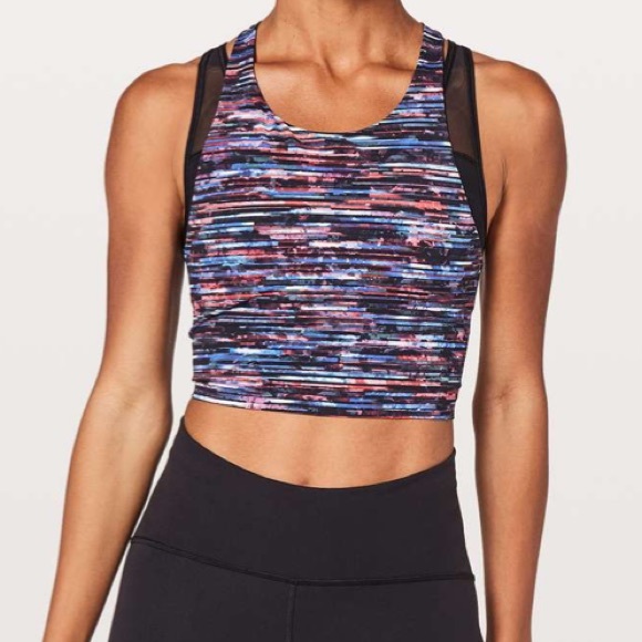 Lululemon crop top with built in sports bra - Picture 3 of 4